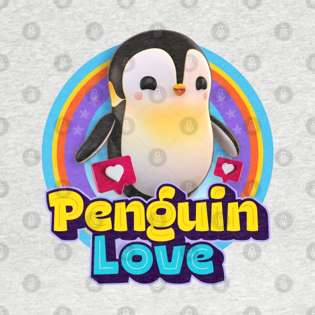 Penguin love by Puppy & cute